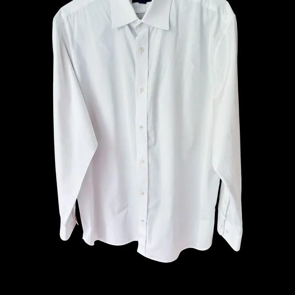 Two Banana Republic Men’s Slim Fit Long Sleeve Button Up Blue&White Shirts XL